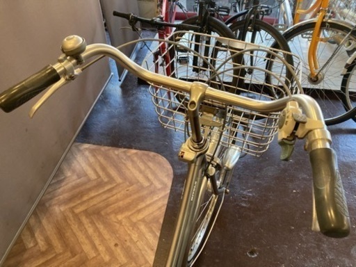 【miyata ELLIX ベルト】LEDオートライト　3段変速　27インチ自転車　シルバー