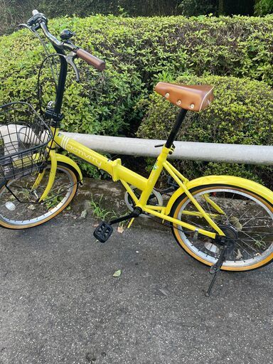 リサイクルショップどりーむ鹿大前店　No２２７　エコNo１４１４４X　自転車　20インチ　ギア切替付き　ライト付き　中古　整備済