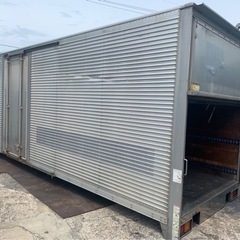 No.637 アルミバン 4ｔ 車  アルミ 箱 バイク 倉庫 トラック コンテナ 米 保管庫 物置 DIY