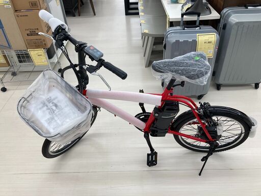 20インチ電動自転車/レッド/ASD21020675/joh00147