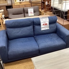 KF-117【新入荷 リサイクル品】無印良品2.5シーター デニムソファ