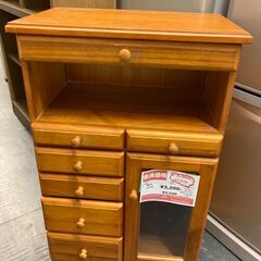 ☆中古￥3.500！【会員価格￥2,800】電話台小物収納　家具...