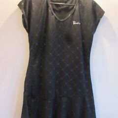 Tennis Paradiso M 黒ワンピース　着丈78　着幅...
