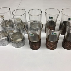 冷酒グラス、ワイングラスサイズ　計10セット　サビあり