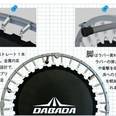 【お話し中】ＤＡＢＡＤＡのトランポリン 【中古】2021年7月下旬購入の画像