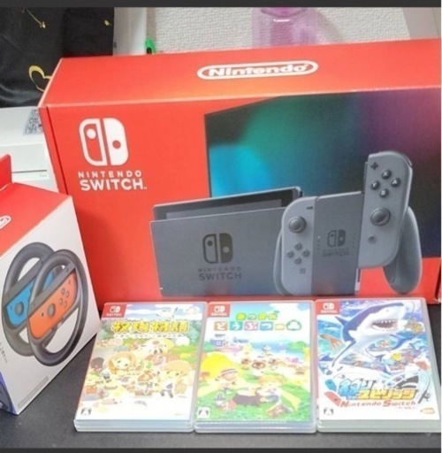 Nintendo Switch Joy-Con （L）/（R） グレー HAD-S-KAAAA 新モデル  中古 ソフトセット
