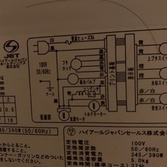 洗濯機の画像
