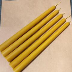 国産蜜蝋100％ ハンドメイドキャンドル 種類いろいろの画像