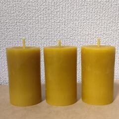 国産蜜蝋100％ ハンドメイドキャンドル 種類いろいろの画像