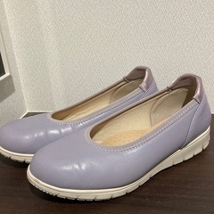 靴スニーカー2セット3500円　白、ラベンダーの画像