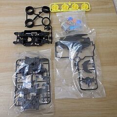 【平日取りに来ていただける方】TAMIYA★ミニ四駆★アバンテMk.Ⅲネロ/MSシャーシ★ダブルシャフトモーター付(9Z0952）の画像