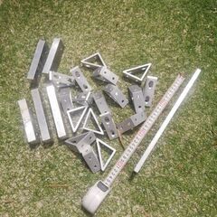 極太アルミ延棒と三角留具★詰合せ