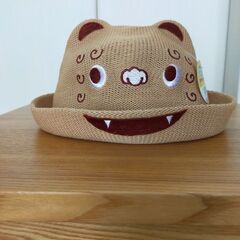 ☆新品☆沖縄 シーサー麦わら帽子 キッズ 