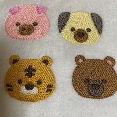 刺繍データ　動物たち
