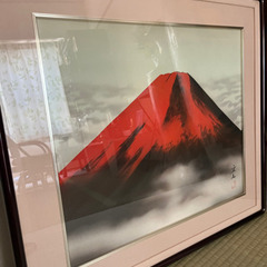 赤富士　絵画