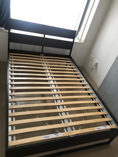 【6月末まで】IKEA  TRYSIL ダブル　ベッドフレームのみ