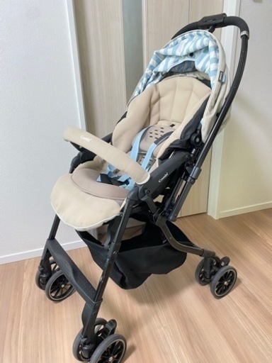 【美品】combi ベビーカー　専用レインカバー付き