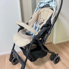 【美品】combi ベビーカー　専用レインカバー付き