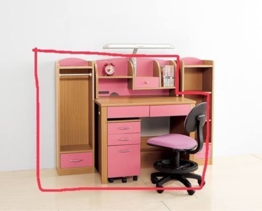 学習机（椅子・引き出しキャビネット・ロッカーセット）