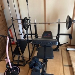 ベンチプレス、バーベル、ダンベル、シャフト、プレス、懸垂マシンな...