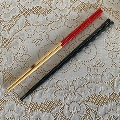 菜箸2組✴︎木製箸,備長炭