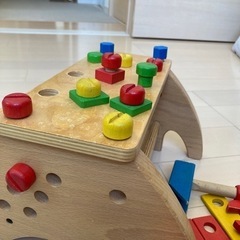 木の工具玩具　商談中の画像