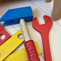 木の工具玩具　商談中の画像