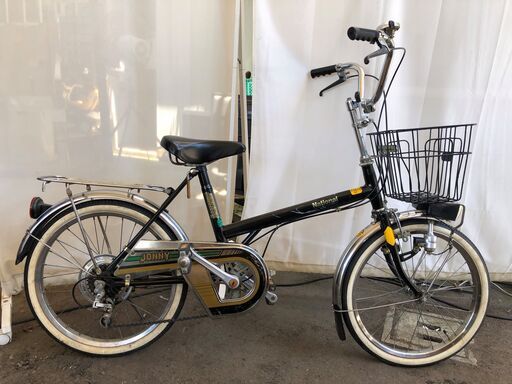 YUジ-157　希少　レア　National　レトロ　自転車　ホワイトリボン　JONNY　ジョニー　70年代　20インチ　日本製　当時物　昭和　車体　宮崎