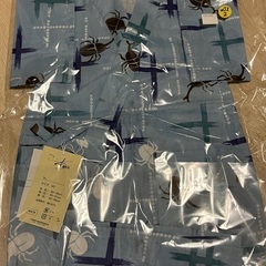 【新品未使用】カブトムシ柄の甚平 90サイズ