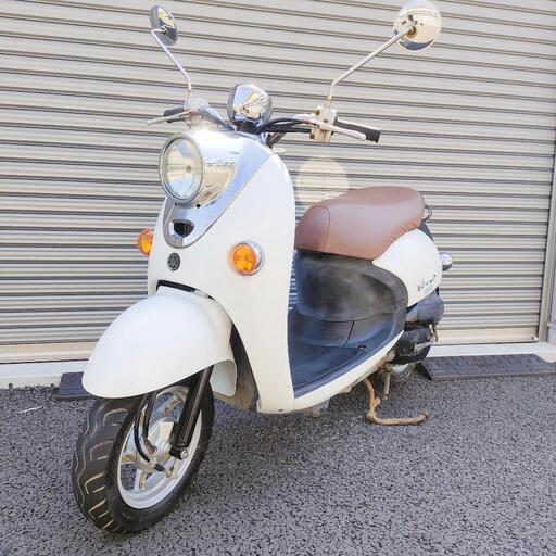 2089.お洒落可愛い♪　ビーノ　バッテリー、シート新品　千葉県柏市　即日配送、自走引き取りも可能