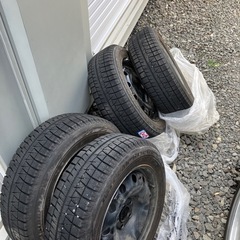 鉄ホイール不要品タイヤ付き