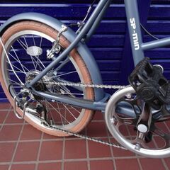 【お買い上げありがとうございました】自転車　20インチ  SP-MIN　　 6段切り替え　ミニベロ　防犯登録料込の画像