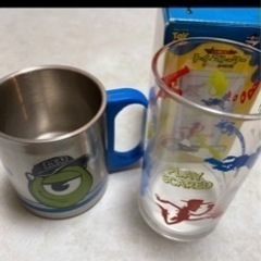 トイストーリー　ガラスコップ、ステンレスマグカップの画像