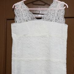 レディース レース 白色の画像