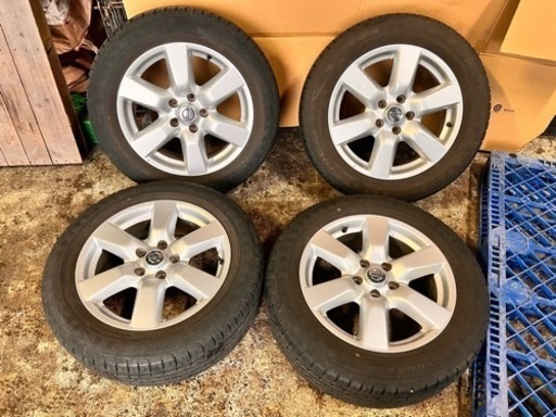 日産 エクストレイル 純正アルミホイール ダンロップ 夏タイヤセット