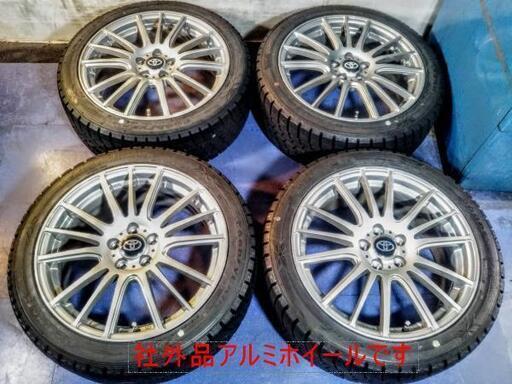 冬17インチ プリウス 86 ハチロク【~90％富山】ウイッシュ PCD100 トヨタ仕様 ツーリング 17インチ 冬 215/45R17 中古4本 社外品アルミホイール