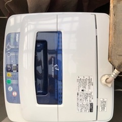 ハイアールエアドライ　洗濯機　4.2kg　【中古】の画像