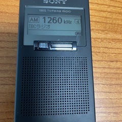 SONY　ポケットラジオ　ワンセグＴＶ音声対応型　XDR-63TVの画像