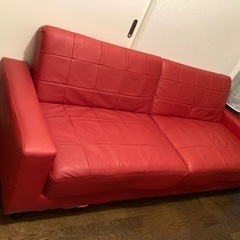 オシャレレザーソファベッド。３〜４人掛け。の画像