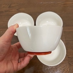 小鉢4枚組　無地の画像