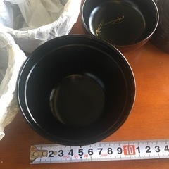 汁物碗　五客揃　蓋つき　木箱入り　未使用の画像