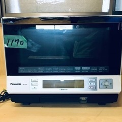①1170番 Panasonic✨スチームオーブンレンジ✨NE-A304(W)‼️