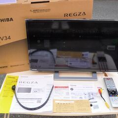 ☆東芝 TOSHIBA 24V34 REGZA 24V型ハイビジョン液晶テレビ◆2021年製・ネットも地デジも高画質