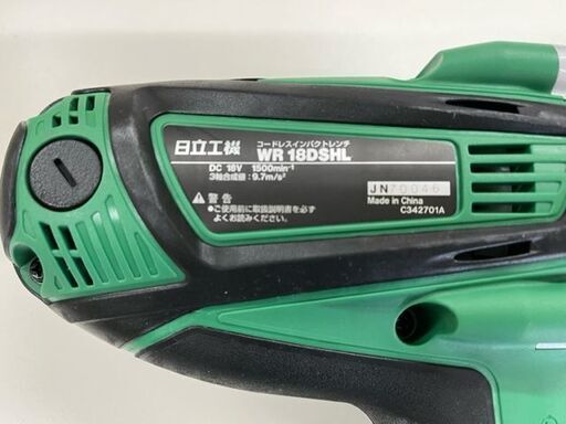新品未使用HITACHI WR18DSHLコードレスインパクトレンチHiKOKI