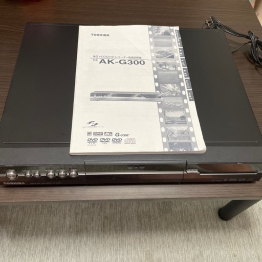 DVDレコーダー　プレーヤー　東芝　リモコンありません　DVD再生可能