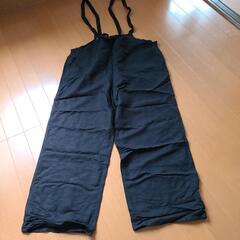 レディースパンツ サロペット 黒 LLサイズ 大きいサイズの服