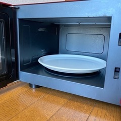 山善 オーブンレンジ MOR-1550 赤の画像