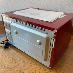 山善 オーブンレンジ MOR-1550 赤の画像