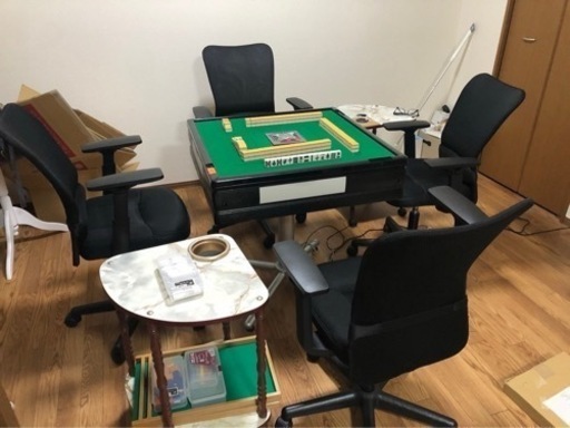 自動麻雀卓 AMOS NOAH(アモス ノア)+イス4・サイドテーブル2セット