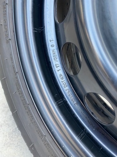 美品❗️中古⭐︎HILFY HF805 ☆165/55-15   ‼️ 15インチスチールホイールバリ山4本セット‼️